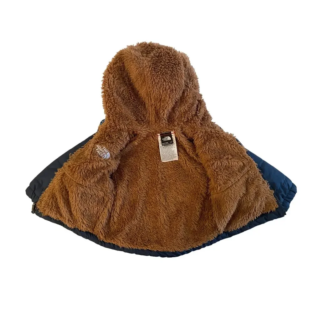 The North‎ Face Puffer Reversible Jacket Insulated Hooded Winter Mountain 3-6
